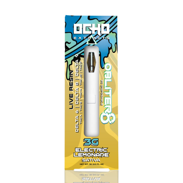 Ocho XL - 3 Gram Disposable - Electric Lemonade - OBLITER8 Live Resin - Sativa