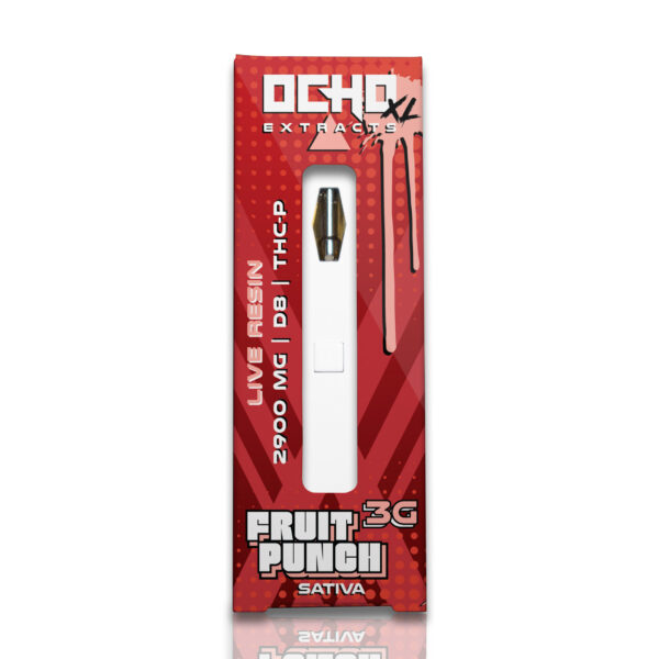 Ocho XL - 3 Gram Disposable - Fruit Punch - Live Resin THC-P Blend - Sativa
