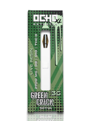 Ocho XL - 3 Gram Disposable - Green Crack - Live Resin THC-P Blend - Sativa