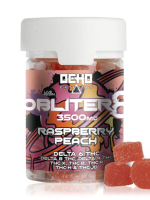 Ocho Extracts - Obliter8 Gummies | 3500mg - Raspberry Peach