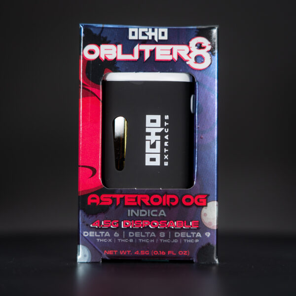 Ocho Extracts – Obliter8 - Asteriod OG – 4.5g Disposable – Indica