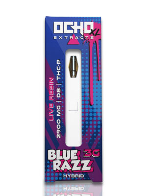 Ocho XL - 3 Gram Disposable - Blue Razz - Live Resin THC-P Blend - Hybrid