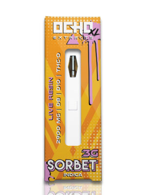 Ocho XL - 3 Gram Disposable - Sorbet - Live Resin THC-P Blend - Indica