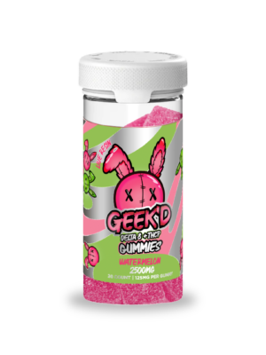 GEEK’D Extracts - Delta 8 + THCP - Gummies 2500mg - Watermelon