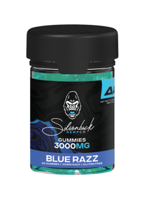Silverback Hemp Co | 3000mg Delta 8 Gummies - Blue Razz