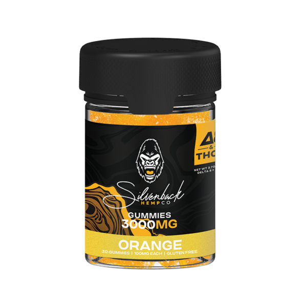 Silverback Hemp Co - 3000mg THC-P + Delta 8 Gummies - Orange