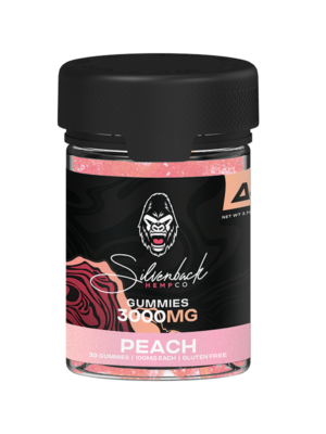 Silverback Hemp Co - 3000mg Delta 8 Gummies - Peach