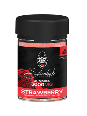Silverback Hemp Co - 3000mg Delta 8 Gummies - Strawberry