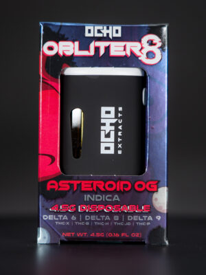 Ocho Extracts – Obliter8 - Asteriod OG – 4.5g Disposable – Indica