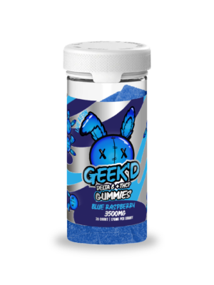GEEK’D Extracts - Delta 8 + THCP - Gummies 3500mg - Blue Raspberry